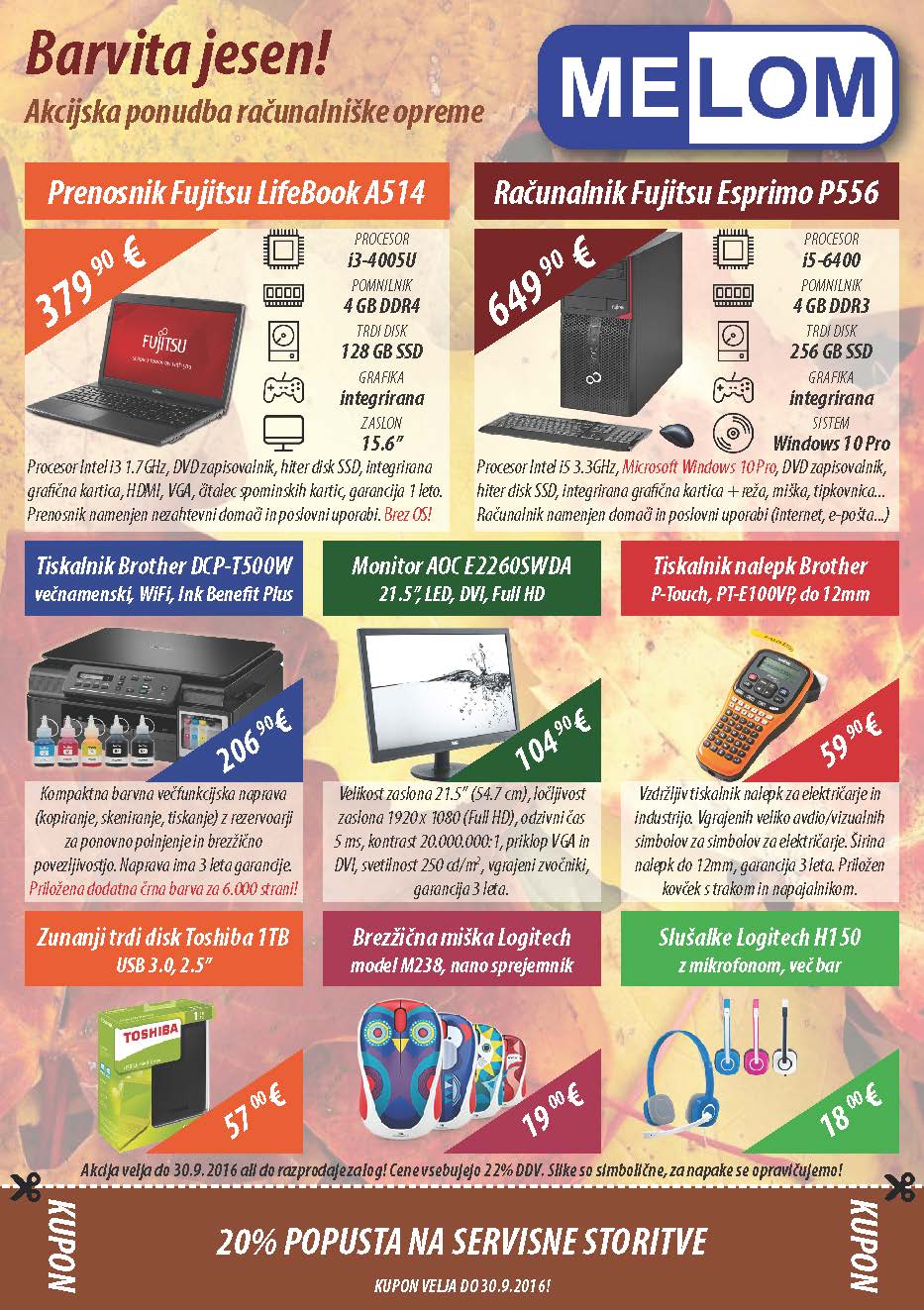 Barvita jesenska ponudba